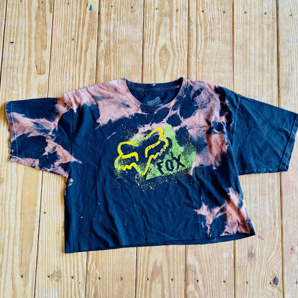 Custom Cropped Bleach FOX Tee